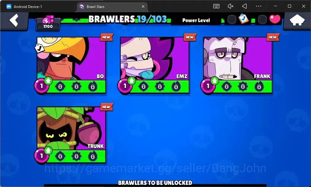 Brawl Stars Accounts Global | 1700 Trophy|19 Brawler|2 Max Hypercharge image 8