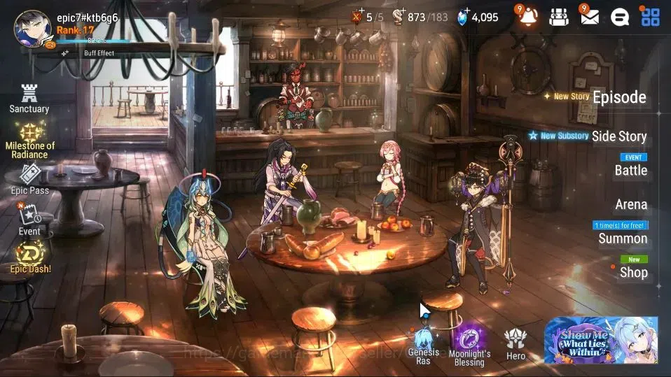 Epic Seven Accounts GLOBAL UnVerif | New Era | 2 ML (Zio,Belian) +Tene image 1