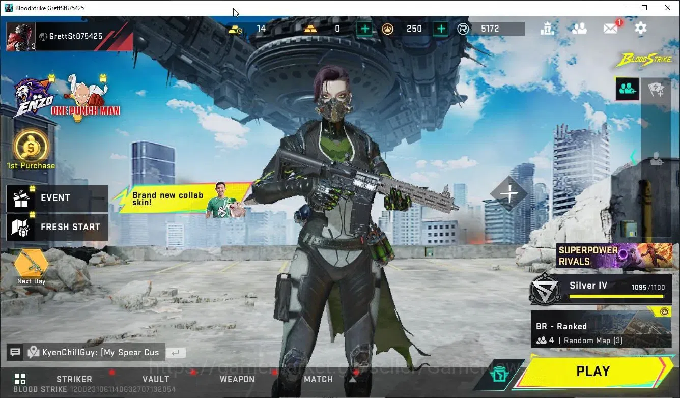 Blood Strike Accounts Others ASIA|ETERNAL M1887-NetherFlame+1 ULTRA M700-Boitata|Legendary Kala|NetEase|Check SS|BLS5476 1