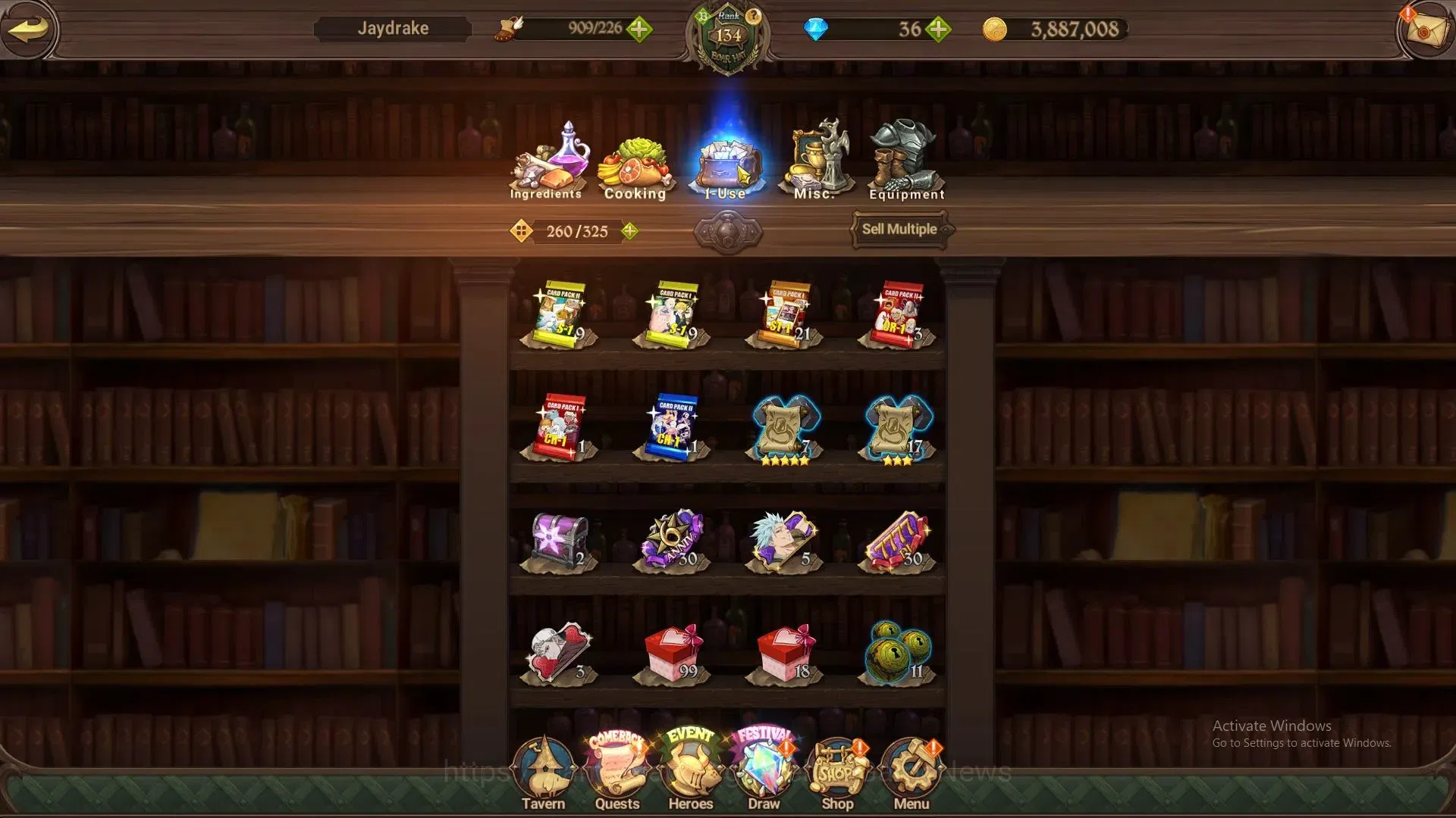 The Seven Deadly Sins: Grand Cross Accounts ASIA|8M CC|56 LS,36 Dm|7 LR+10 UR+Many Collabs|Rim image 20