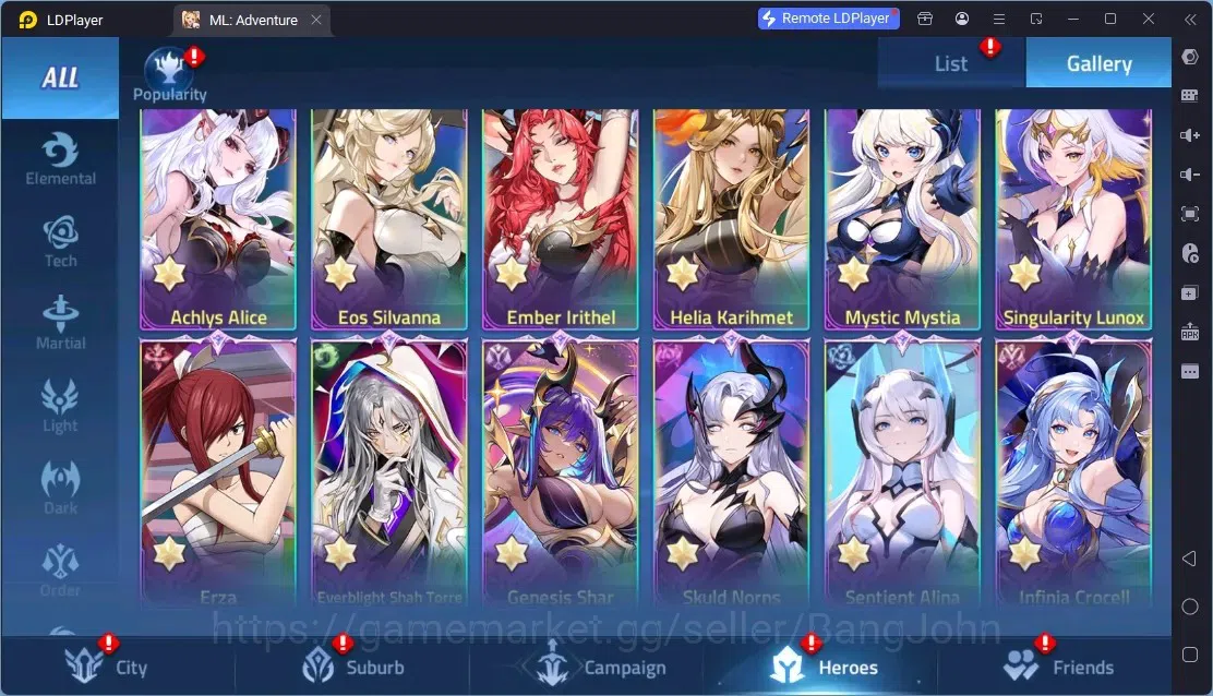 Mobile Legends: Adventure Accounts Global |LV 485|10B Power|VIP 10|Camp 83-17|Hero 399|42 Nexus|52Awaken|12Epic|5Rare 15