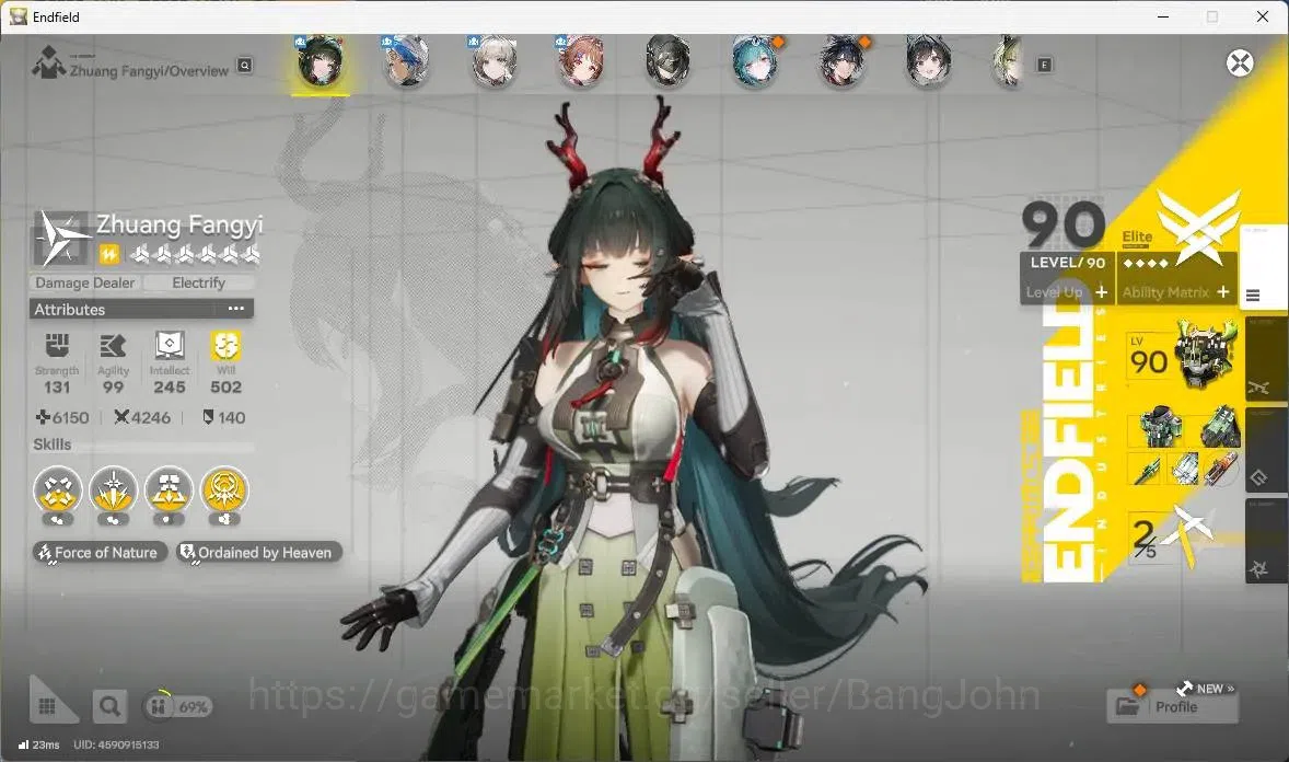 Arknights: Endfield Accounts Asia | Lv 53 | 1 Limit+1 Sign | Limit Zhuang Fangy image 11