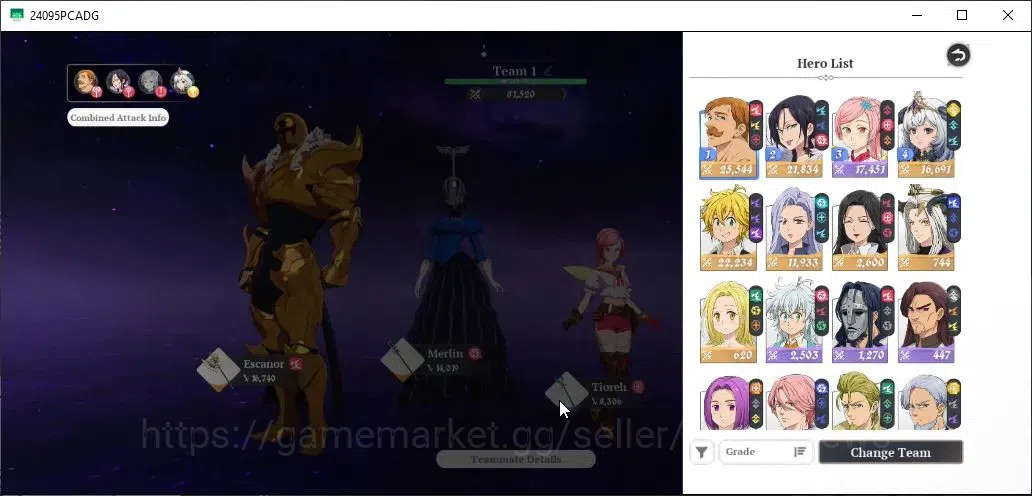 The Seven Deadly Sins: Origin Accounts SEA|Lvl 42|8 SSR [Escanor,Merlin,Mannie,Meliodas,J image 1