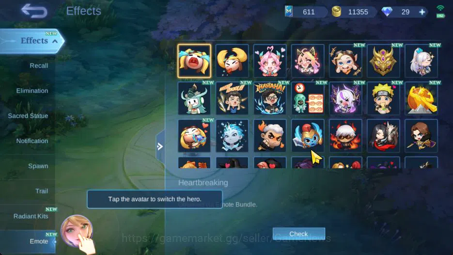 Mobile Legends: Bang Bang Accounts Collector Hero 126|Skin 277|High Glory 72|Aspirants Vexana,Naruto 18