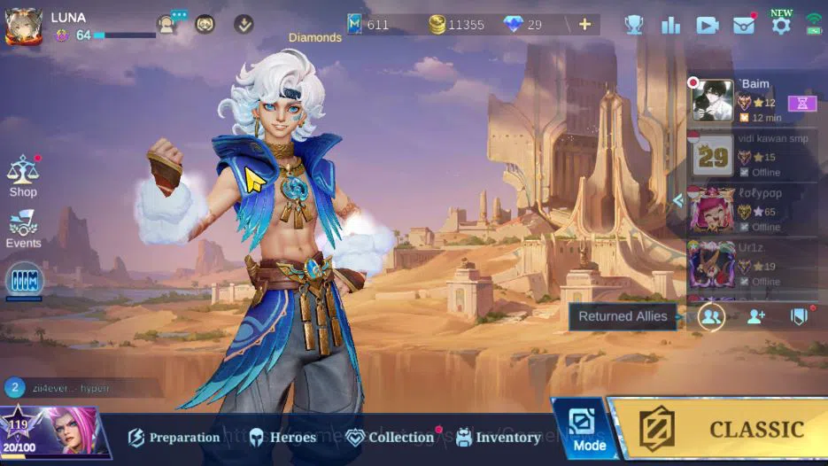 Mobile Legends: Bang Bang Accounts Collector Hero 126|Skin 277|High Glory 72|Aspirants Vexana,Naruto 2