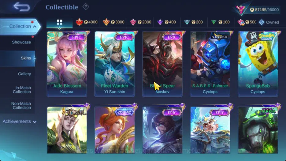 Mobile Legends: Bang Bang Accounts Collector Hero 126|Skin 277|High Glory 72|Aspirants Vexana,Naruto 9