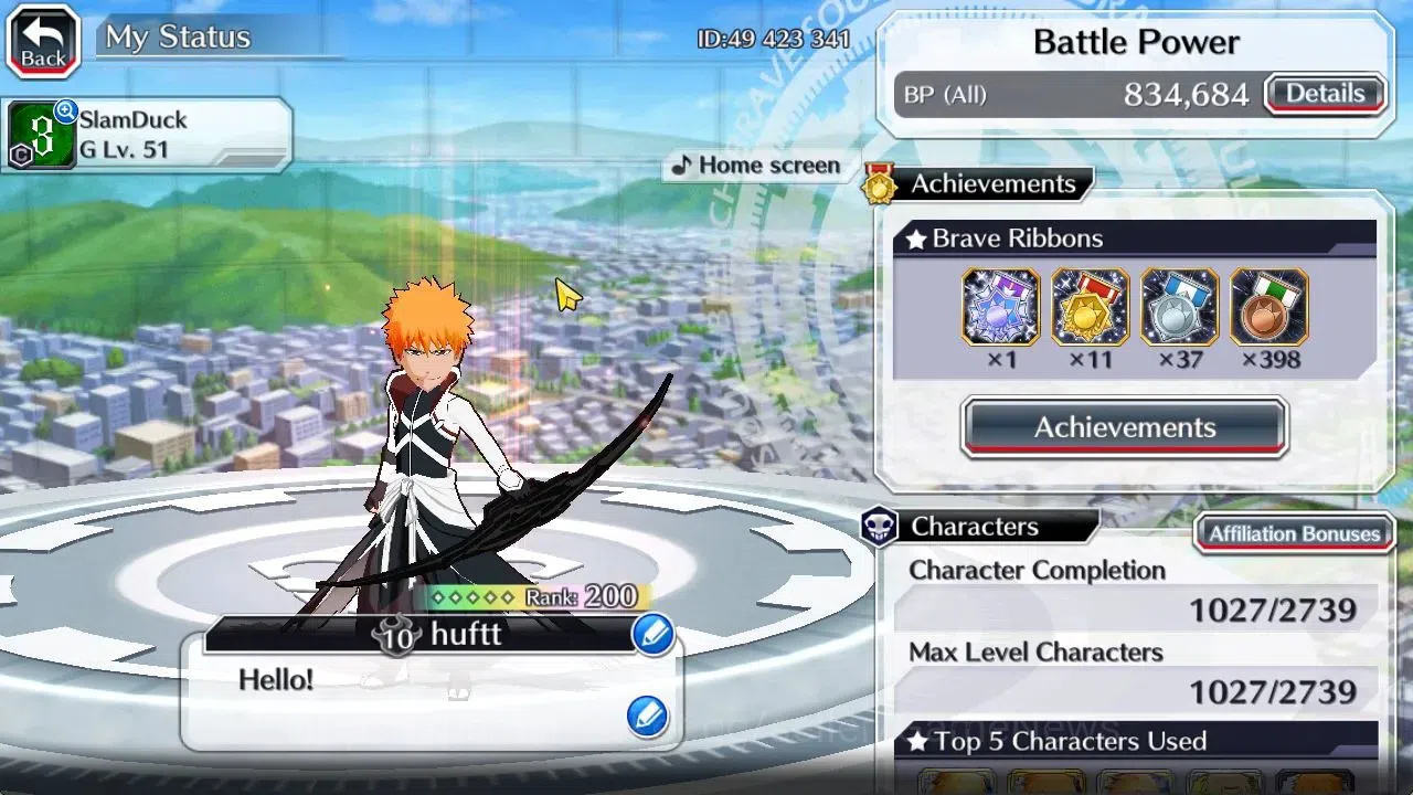Bleach: Brave Souls Accounts [GLOBAL]50K Orb|TYBW26 Yachiru,10th Anniv Ichigo,R image 2