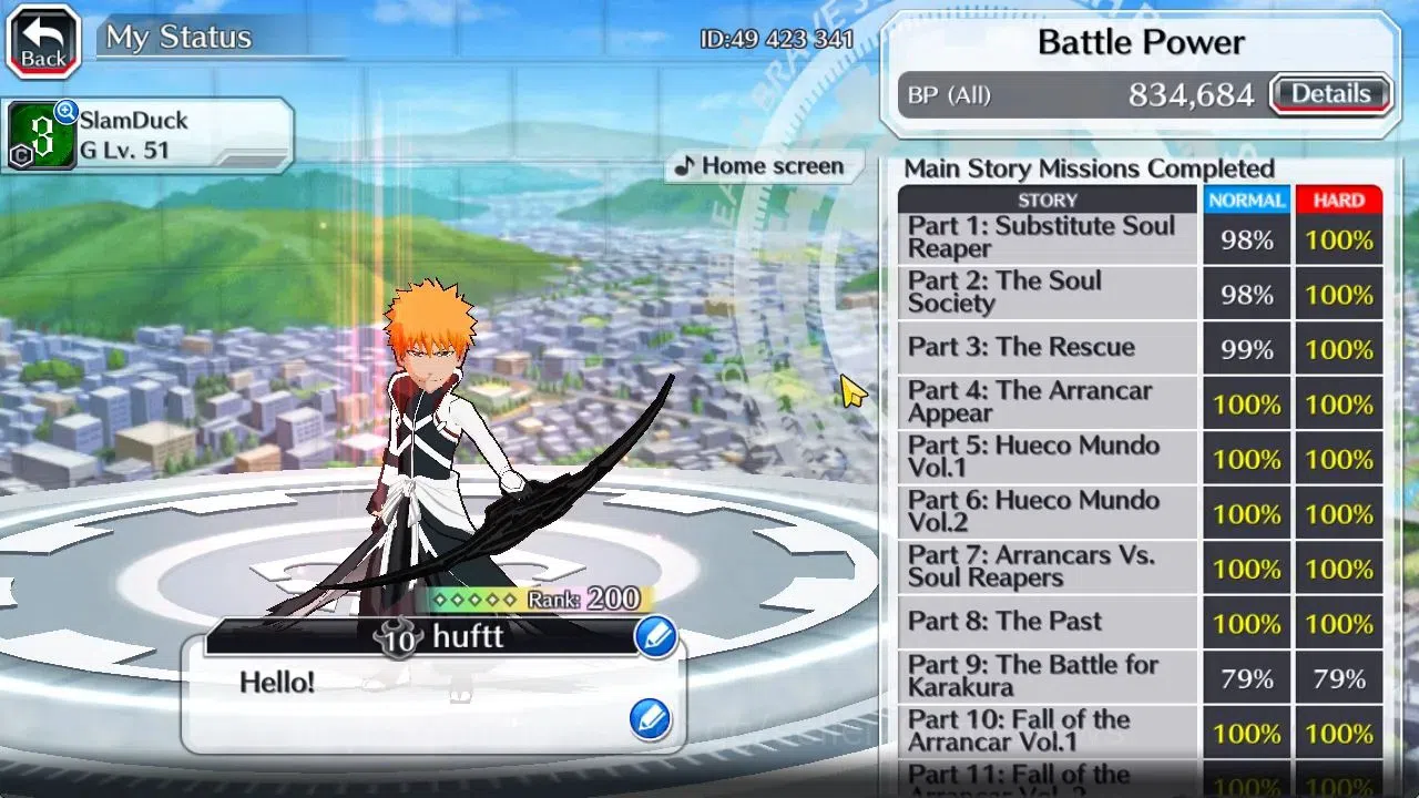 Bleach: Brave Souls Accounts [GLOBAL]50K Orb|TYBW26 Yachiru,10th Anniv Ichigo,R image 4